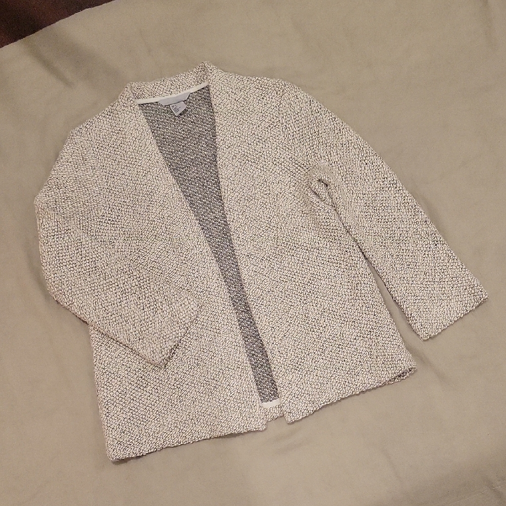 H&M Cream Open-Front Cardigan